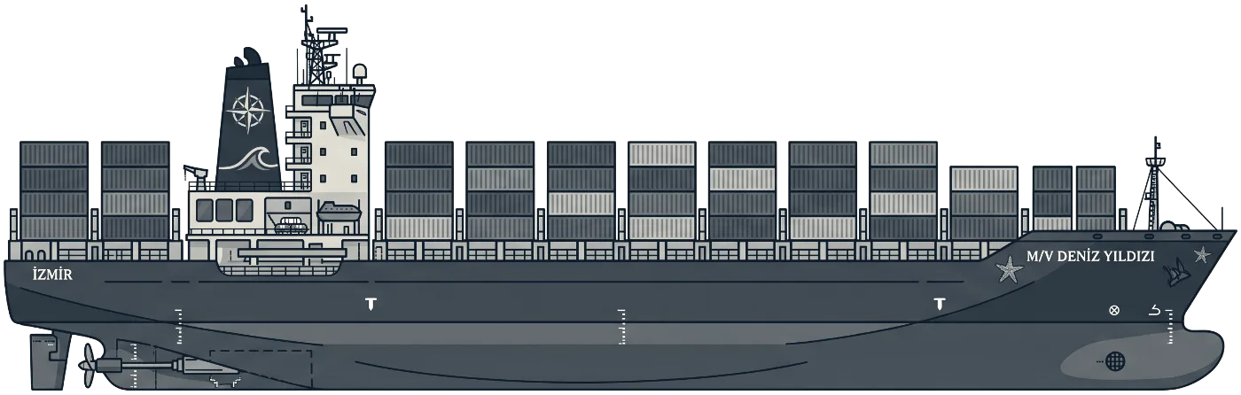 M/V Deniz Yıldızı — konteyner gemisi